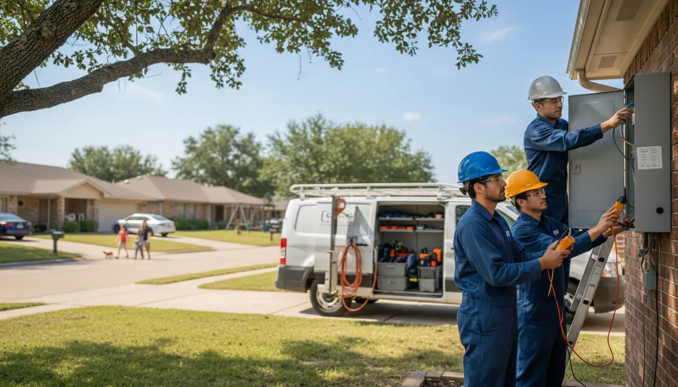 Certified electrician providing emergency electrical services in Tecumseh, OK